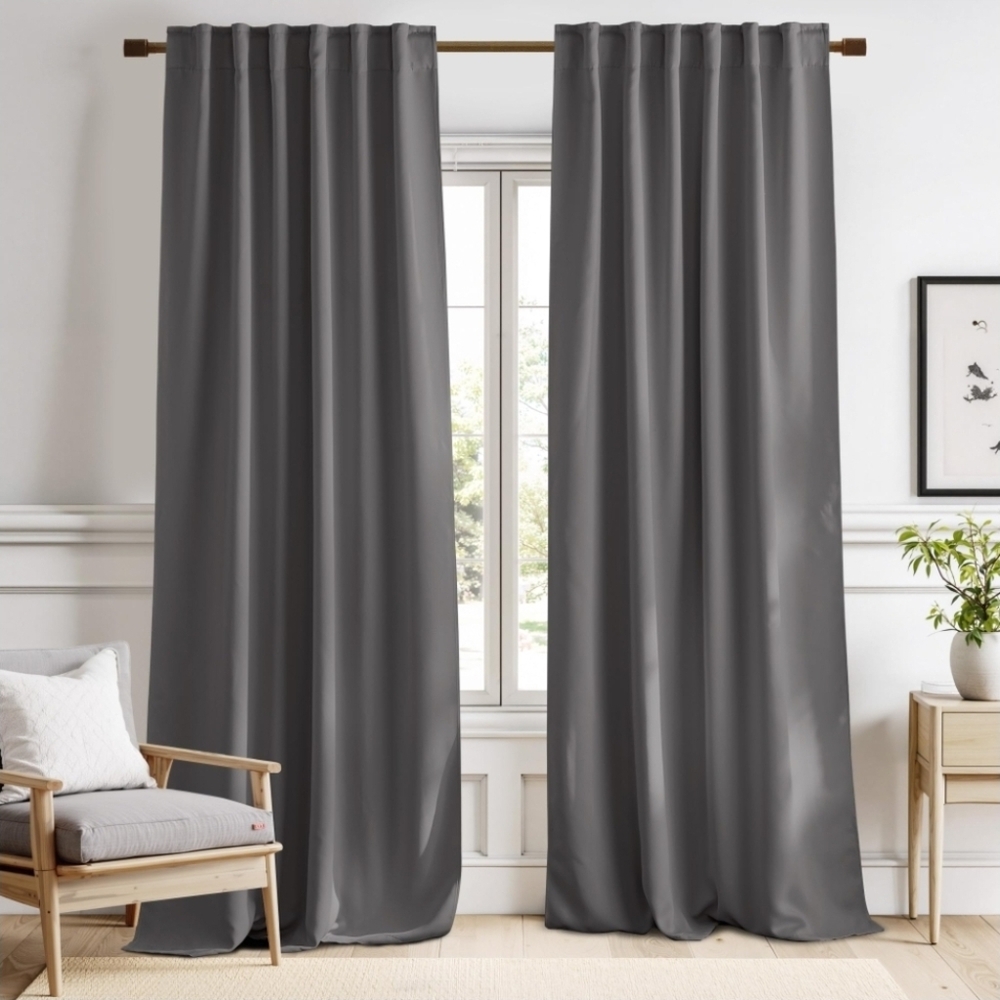 Sophisticated Charcoal Blackout Curtains